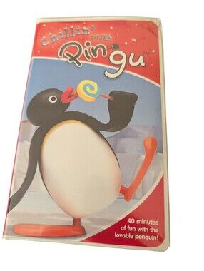 Vintage Chillin' with Pingu VHS Tape (2004) Clamshell Case - Tested & Working -